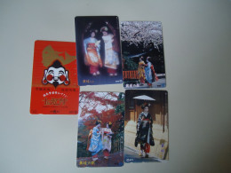 JAPAN USED CARDS  SERIA 331 LOT OF 5  COSTUMES WOMENS DISCOUNT 0.15 PER PIECE - Olympic Games