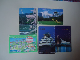 JAPAN USED CARDS  SERIA 331 LOT OF 5  LANDSCAPES BUILDING DISCOUNT 0.15 PER PIECE - Olympic Games