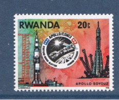 Rwanda, **, Yv 745, Mi 835A, SG 776, Apollo, Soyouz3 Et Mission Patch, - Neufs