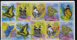 Israel 2011 Butterflies 10v S-a, Mint NH, Nature - Butterflies - Neufs (avec Tabs)