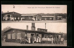 AK Wünsdorf / Kr. Teltow, Kriegslager Mit Baracken  - Teltow