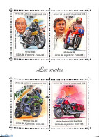 Guinea, Republic 2018 Motorcycles 4v M/s, Mint NH, Transport - Motorcycles - Motorbikes