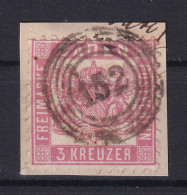 Wappen 3 Kr. Auf Briefstück Mit Nummernstempel 152 (= Waldkirch) - Autres & Non Classés