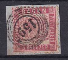 Wappen 3 Kr. Auf Briefstück Mit Nummernstempel 159 (= Wiesloch) - Autres & Non Classés