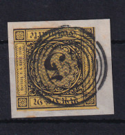 Ziffer 3 Kr. Auf Briefstück Mit Nummernstempel 154 (= Walldürn) - Autres & Non Classés