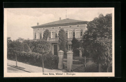 AK Winkel /Rheingau, Haus Grün Von Der Strasse Gesehen  - Rheingau