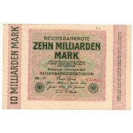 ALLEMAGNE 10 Milliarden Mark 1 Octobre 1923 SUP Ros 114 C - Other & Unclassified