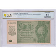 ALLEMAGNE 50 Reichsmark 1945 (1933) P.189a Uncancelled PCGS 64 UNC - 50 Mark