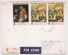 Burundi Usumbura Lettre Recommandée Timbre Expo 67 Montréal Stamp Registered Air Mail Cover - Brieven En Documenten