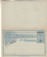 Congo Belge - Carte Postale De 1909 - Entier Postal - Avec Carte Réponse - - Briefe U. Dokumente