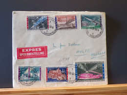 107/219  LETTRE   BELGE 1958 EXPRES  EXPRES POUR LA HOLLANDE OBL. EXPO - Covers & Documents