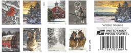 UNITED STATES (USA), 2020, Booklet 450, Winter Scenes - 1981-...