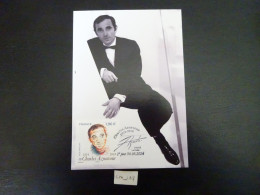 FRANCE 2024 1,96 " CHARLES AZNAVOUR 1924 - 2018 ", OBLITÉRATION PREMIER JOUR 30.05.2024 PARIS CARTE POSTALE F.D.C. - 2020-…