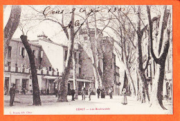 10374 ● CERET (66) P.T.T Poste Les Boulevards Villageois 1908 à Janette GARIDOU Mercerie Port-Vendres / Imp.Edit ROQUE - Ceret
