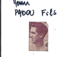 EA39 - VIGNETTE ATHLETIC - NATATION - PADOU PERE - HENRI PADOU - FORMAT 1.8 X 3 CM - Nuoto