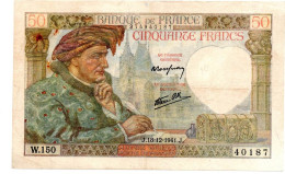 MA 36725  / France - Frankreich 50 Francs 18/12/1941 Jacques Coeur TB+ - 50 F 1940-1942 ''Jacques Coeur''