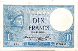 MA 36726  / France - Frankreich 10 Francs 24/10/1940 Minerve TTB - 10 F 1916-1942 ''Minerve''