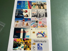 - 9 -  Germany Chip 10 Different Phonecards - Collections