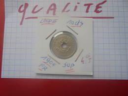 +++QUALITE+++Léopold II. 10 Centimes 1904 FR+++ (A.4) - 10 Centimes