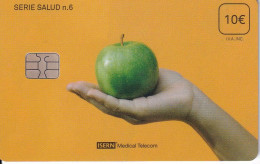 ISN-375 TARJETA DE ESPAÑA DE ISERN DE LA SERIE SALUD Nº6 (MANZANA-APPLE) - Levensmiddelen