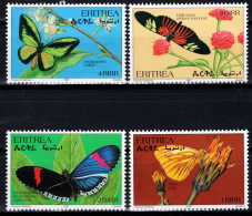 BB3632 Eritrea 1997 A Variety Of Beautiful Butterflies 4V MNH - Eritrea