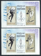 Burundi Bloc N°3** (MNH) 1964 Dentelé Et N. Dentelé - J.O D'Innsbruck - Blokken & Velletjes