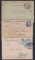 Dt.Reich Stadtpost Berlin 3  Bedarfs-Belege Packetfahrt - Postes Privées & Locales