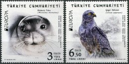 Turkey 2021. Endangered National Wildlife (MNH OG) Set Of 2 Stamps - Ongebruikt