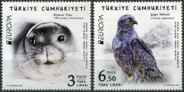 Turkey 2021. Endangered National Wildlife (MNH OG) Set Of 2 Stamps - Neufs