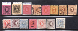 Deutschland/Privatpost,  Wiesbaden,  Kleines Los  Mit 15 Unterschiedl. Briefmarken, Gest./mF. (20324E) - Postes Privées & Locales