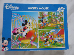 Boîte De 3 Puzzles 48 Pièces MICKEY - Puzzle Games