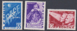 Roumanie 1961 PA 146-48 ** Espace Vostok II Titov Gagarine - Nuevos