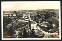 AK Waldeck A. Edersee, Ortsansicht Aus Der Vogelschau  - Waldeck