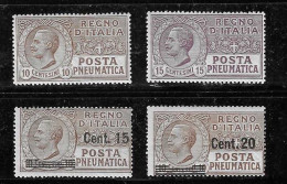 Italien - Selt./ungebr. Lot Rohrpostmarken Aus 1913/25 - Aus Michel 110 Und 214! - Pneumatic Mail