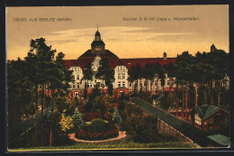 AK Beelitz, Heilstätten, Pavillon B III. Mit Liege- Und Wandelhalle  - Beelitz