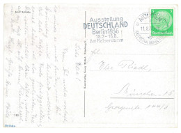 P3533 - 1936 BERLIN OLYMPIC GAMES , MÜNCHEN SPECIAL CANCEL 11.8 DURING GAMES - Estate 1936: Berlino