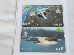 United Kingdom-(BTG-540-592)-AIR FORCE-Harrier GR3+7-(741)(505E-505G-IN FOLDER)(tirage-1.000)-price Cataloge-8.00£-mint - BT Algemene Uitgaven