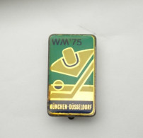 Hockey -Official Pin, Badge IIHF World Championship 1975 Germany. - Sports D'hiver