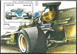 Brazil Brasil Brasilien 1983 Brasiliana Formula 1 Michel No. Bl. 60 (1990) MNH Mint Postfrisch Neuf ** - Blocs-feuillets