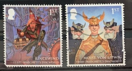 GROSSBRITANNIEN GRANDE BRETAGNE GB 2023 TERRY PRATCHETT'S DISCWORLD SET 2V USED DAMAGED SG 5055-6 MI 5254-5 YT 5645-6 - Used Stamps