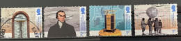 GROSSBRITANNIEN GRANDE BRETAGNE GB 2024 TIME PREDICTION SET 4V USED FALT DENTS SG 5120-24 - Used Stamps