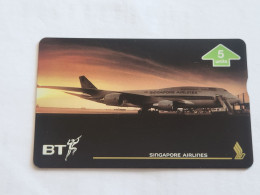 United Kingdom-(BTG-661A)-Singapore Airlines-(2)-Changi-(753)-(505L21573)(tirage-1.000)-cataloge-10.00£-mint - BT Algemene Uitgaven