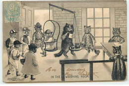 N°21959 - Louis Wain - In The Weighing Room - Chats Habillés, Pesage Des Jockeys - Wain, Louis