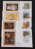 FDC SOIE / COB 2477_80 / ANNÉE 1992 / NATURE - 1991-2000