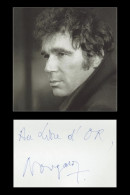 Claude Nougaro (1929-2004) - Page De Livre D'or Signée + Photo - Paris 1986 - Sänger Und Musiker