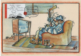 Finland Suomi 2006 Rakas Mieheni Miten Voit Lopetatko TV, My Dear Husband, Will You Turn Off The TV? Ice Hockey - Maximum Cards & Covers