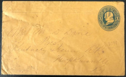Etats-Unis Entier-enveloppe - Fancy Cancelation - (C597) - ...-1900