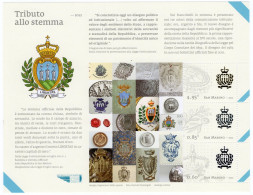 2012 SAN MARINO BF 113 MNH ** Tributo Allo Stemma - Blocks & Sheetlets