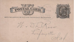 USA - Entier Postal 1882 - De MINNEAPOLIS  - CHAS. A. PILLSBURY & CO Vers LAFAYETTE - Autres & Non Classés