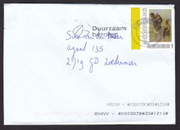 Netherlands: Cover, 2024, 1 Stamp, Painting, Art, Children (minor Damage) - Lettres & Documents